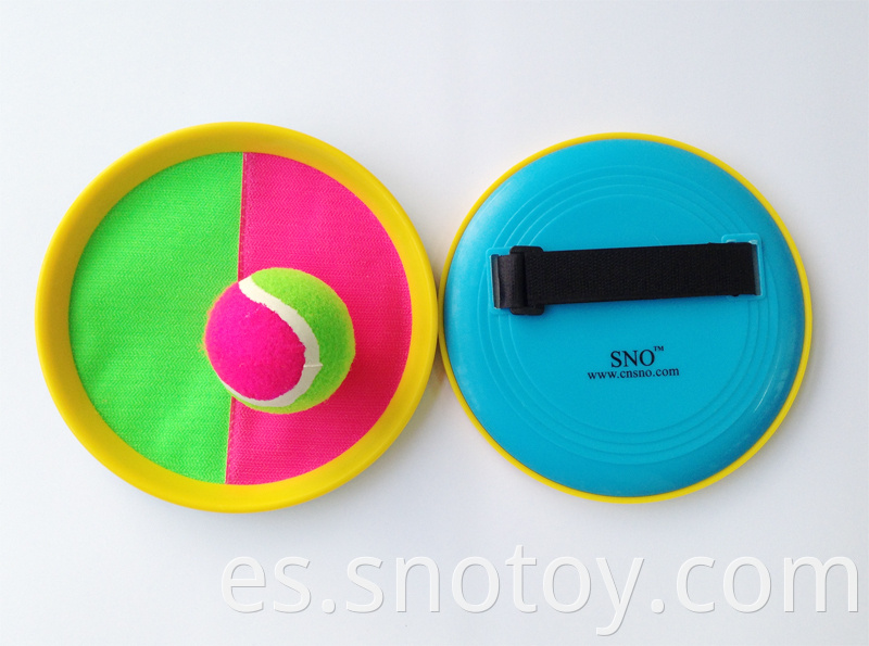 Material de plástico de pelota de captura de juguete familiar con pelota y pelota pegajosa